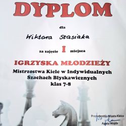 Mistrzostwa Kielc w Indywidualnych Szachach Błyskawicznych klas 7-8