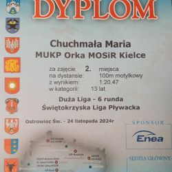 2 miejsce 100 st. motylkowym